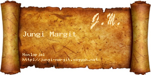 Jungi Margit névjegykártya
